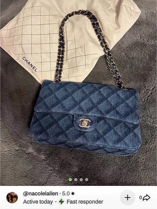CHANEL Handbags - Chanel Denim Medium Flap Bag